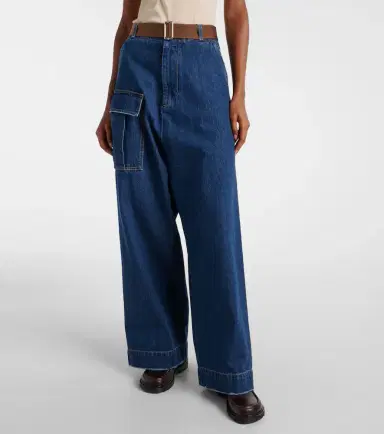 Plan C Mid-rise denim wide-leg pants | Thumbnail 7
