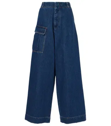 Plan C Mid-rise denim wide-leg pants | Thumbnail 1
