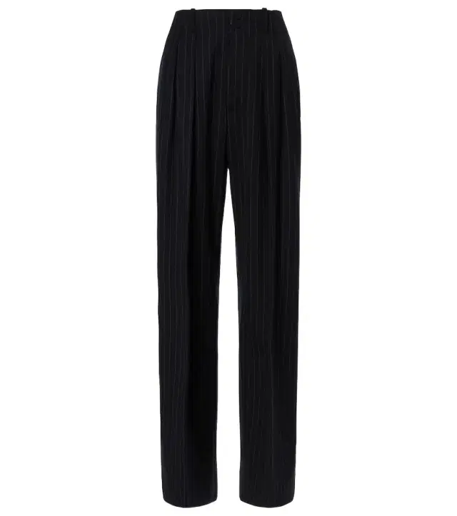 Plan C Pinstripe wool-blend wide-leg pants