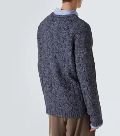 Our Legacy Popover cable-knit wool-blend sweater | Thumbnail 2