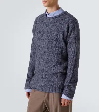 Our Legacy Popover cable-knit wool-blend sweater | Thumbnail 3