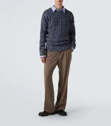 Our Legacy Popover cable-knit wool-blend sweater | Thumbnail 4