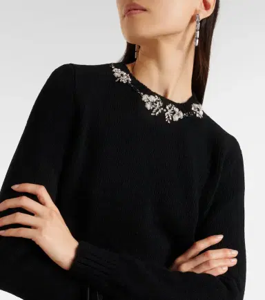 Giambattista Valli Embellished wool sweater | Thumbnail 6 Giambattista Valli Embellished wool sweater | Thumbnail 6