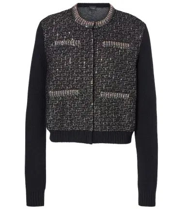 Giambattista Valli Sequined wool cardigan | Thumbnail 1 Giambattista Valli Sequined wool cardigan | Thumbnail 1