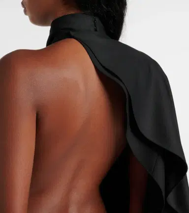 Alaïa Alaïa Open-back wool grain de poudre jumpsuit | Thumbnail 2