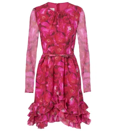 Giambattista Valli Rose Mania silk georgette minidress | Thumbnail 1