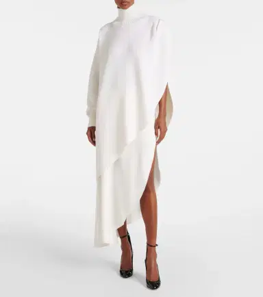 Alaïa Alaïa Asymmetric caped wool sweater | Thumbnail 4