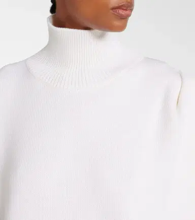 Alaïa Alaïa Asymmetric caped wool sweater | Thumbnail 7