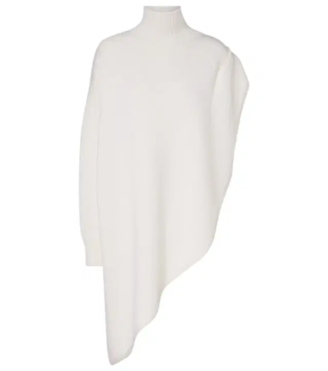 Alaïa Asymmetric caped wool sweater