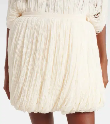 Alaïa Alaïa Fringed wool miniskirt | Thumbnail 3