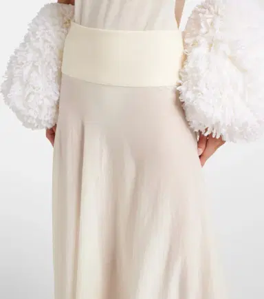 Alaïa Alaïa Low-rise virgin wool maxi skirt | Thumbnail 4