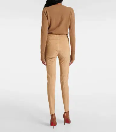 Joseph Mid-rise suede leggings | Thumbnail 5