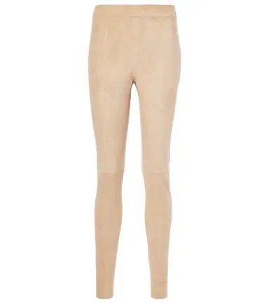 Joseph Mid-rise suede leggings | Thumbnail 1