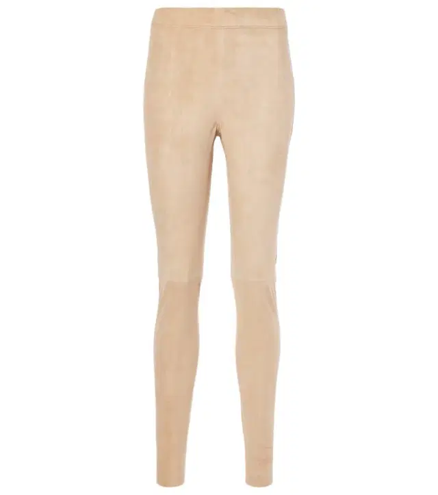 Joseph Mid-rise suede leggings
