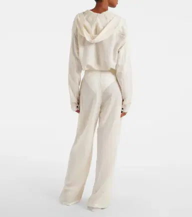 Alaïa Alaïa High-rise wool-blend wide-leg pants | Thumbnail 3
