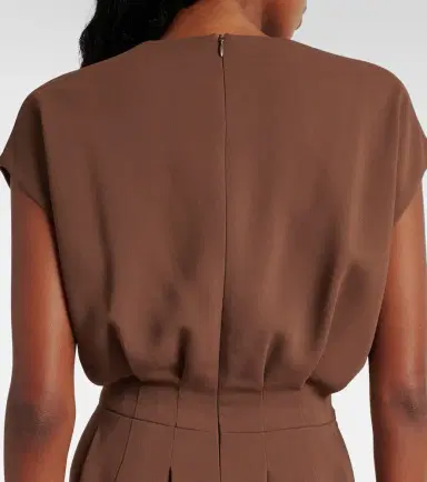 Joseph Pleated cady midi dress | Thumbnail 4