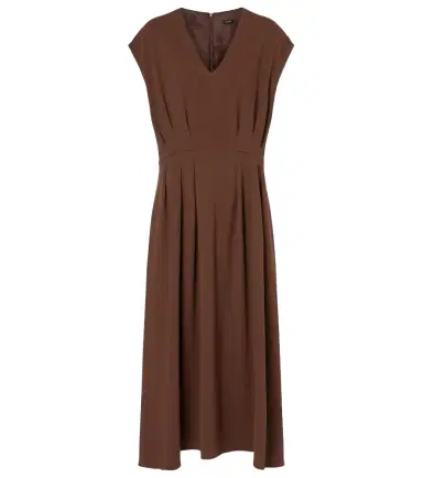 Joseph Pleated cady midi dress | Thumbnail 1