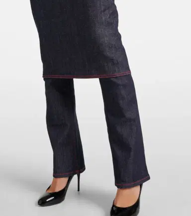 Alaïa Alaïa Denim skirt pants | Thumbnail 4 Alaïa Alaïa Denim skirt pants | Thumbnail 4