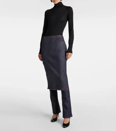 Alaïa Alaïa Denim skirt pants | Thumbnail 5 Alaïa Alaïa Denim skirt pants | Thumbnail 5