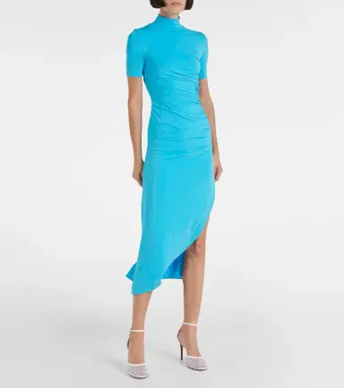 Alaïa Alaïa Draped asymmetric midi dress | Thumbnail 4