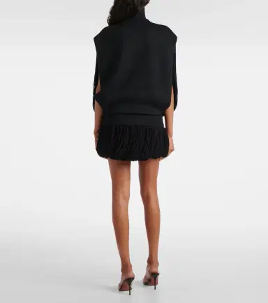 Alaïa Alaïa Fringed wool sweater | Thumbnail 3
