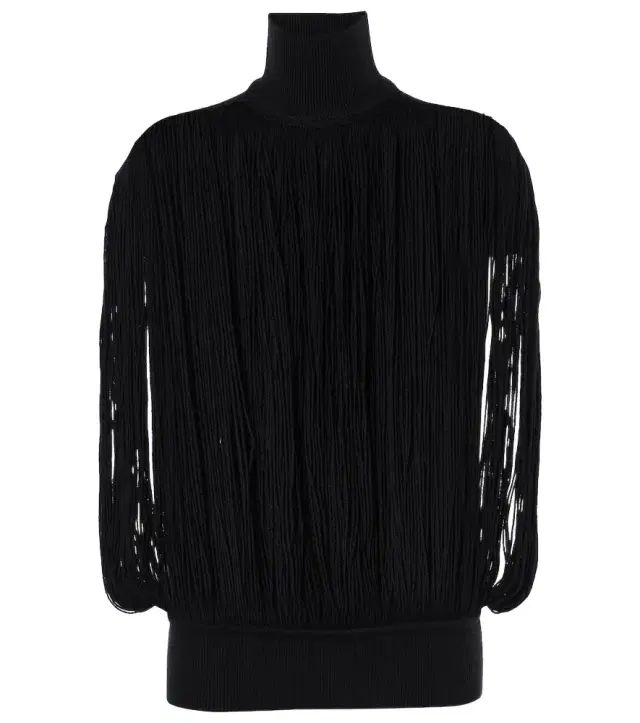 Alaïa Fringed wool sweater