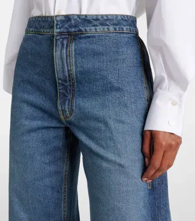 Alaïa Alaïa Petal high-rise barrel-leg jeans | Thumbnail 3 Alaïa Alaïa Petal high-rise barrel-leg jeans | Thumbnail 3