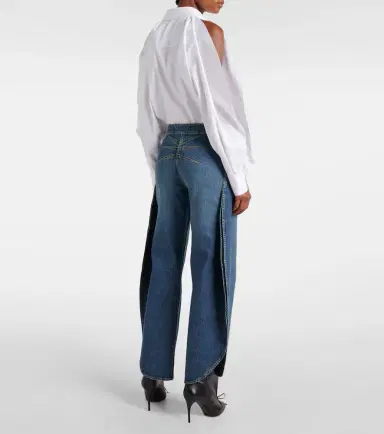 Alaïa Alaïa Petal high-rise barrel-leg jeans | Thumbnail 5 Alaïa Alaïa Petal high-rise barrel-leg jeans | Thumbnail 5