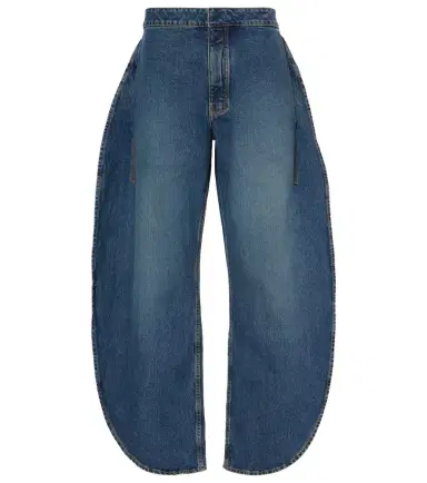 Alaïa Alaïa Petal high-rise barrel-leg jeans | Thumbnail 1 Alaïa Alaïa Petal high-rise barrel-leg jeans | Thumbnail 1