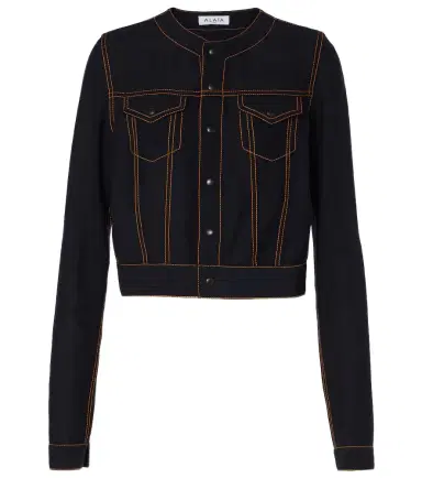 Alaïa Alaïa Fluid cropped wool-blend jacket | Thumbnail 1