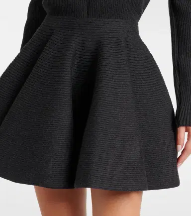 Alaïa Alaïa Wool-blend miniskirt | Thumbnail 4