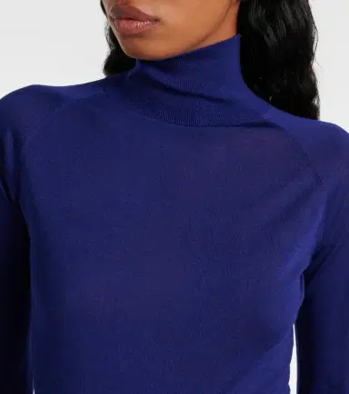 Alaïa Alaïa Sheer turtleneck wool bodysuit | Thumbnail 3
