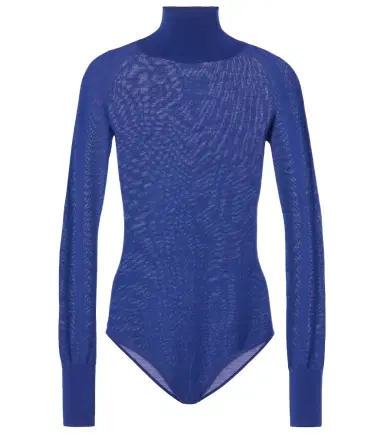 Alaïa Alaïa Sheer turtleneck wool bodysuit | Thumbnail 1