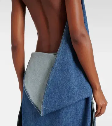 Alaïa Alaïa Caped denim top | Thumbnail 2