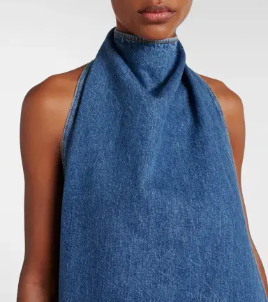 Alaïa Alaïa Caped denim top | Thumbnail 3