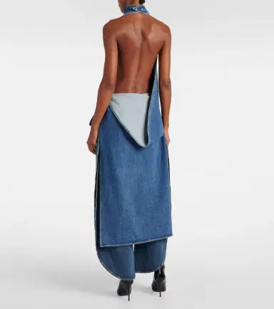 Alaïa Alaïa Caped denim top | Thumbnail 4