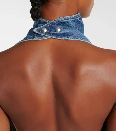Alaïa Alaïa Caped denim top | Thumbnail 5