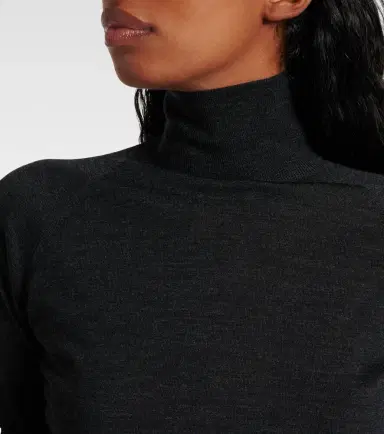 Alaïa Alaïa Draped wool turtleneck bodysuit | Thumbnail 3 Alaïa Alaïa Draped wool turtleneck bodysuit | Thumbnail 3