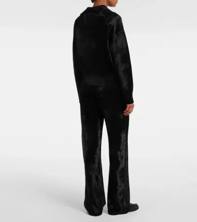 Alaïa Alaïa Wool-blend polo sweater | Thumbnail 3