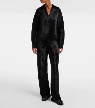 Alaïa Alaïa Wool-blend polo sweater | Thumbnail 4