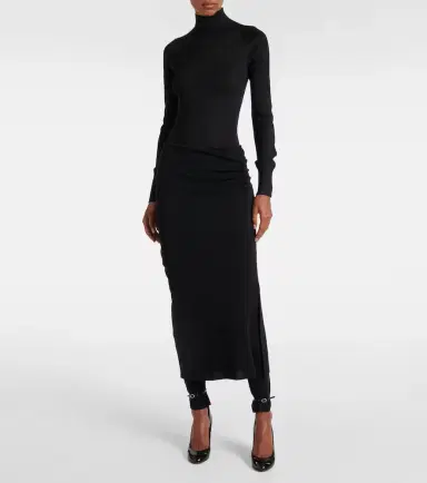 Alaïa Alaïa Ruched wool-blend skirt pants | Thumbnail 2
