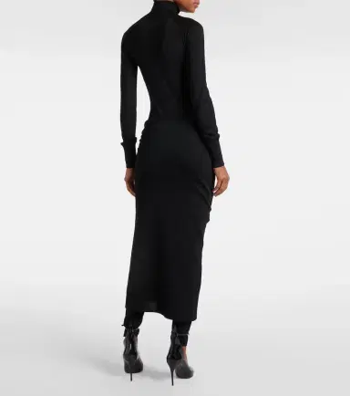 Alaïa Alaïa Ruched wool-blend skirt pants | Thumbnail 4