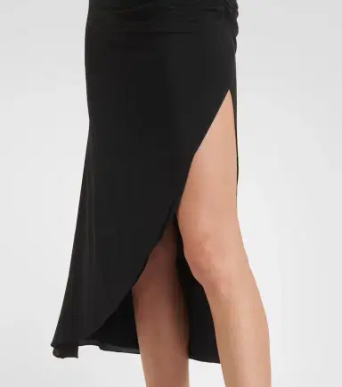 Alaïa Alaïa Draped asymmetric midi dress | Thumbnail 2
