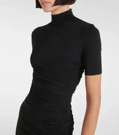 Alaïa Alaïa Draped asymmetric midi dress | Thumbnail 3