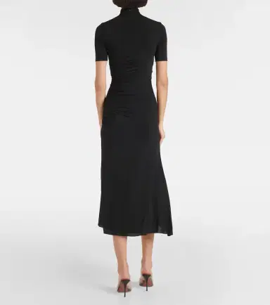 Alaïa Alaïa Draped asymmetric midi dress | Thumbnail 4