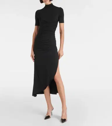 Alaïa Alaïa Draped asymmetric midi dress | Thumbnail 5