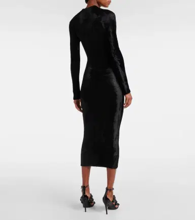 Alaïa Alaïa Velvet midi dress | Thumbnail 3