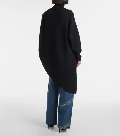Alaïa Alaïa Asymmetric caped turtleneck sweater | Thumbnail 5