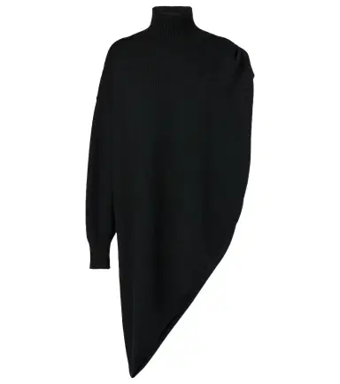 Alaïa Alaïa Asymmetric caped turtleneck sweater | Thumbnail 1