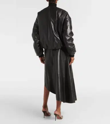 Alaïa Alaïa Leather bomber jacket | Thumbnail 3 Alaïa Alaïa Leather bomber jacket | Thumbnail 3